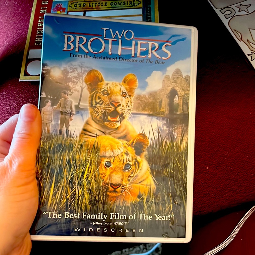 Two Brothers, DVD,  Widescreen, Tigers, Blue, Orange, Good Condition